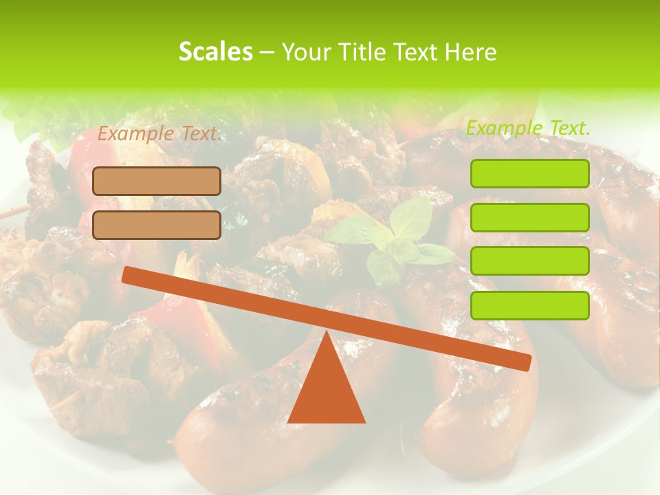 Bbq Fast Cucumber PowerPoint Template