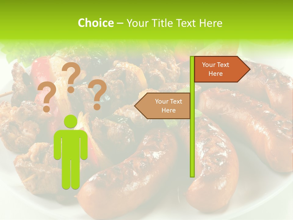 Bbq Fast Cucumber PowerPoint Template