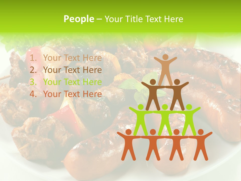Bbq Fast Cucumber PowerPoint Template