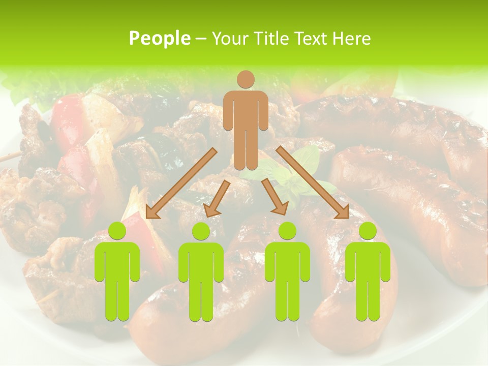 Bbq Fast Cucumber PowerPoint Template