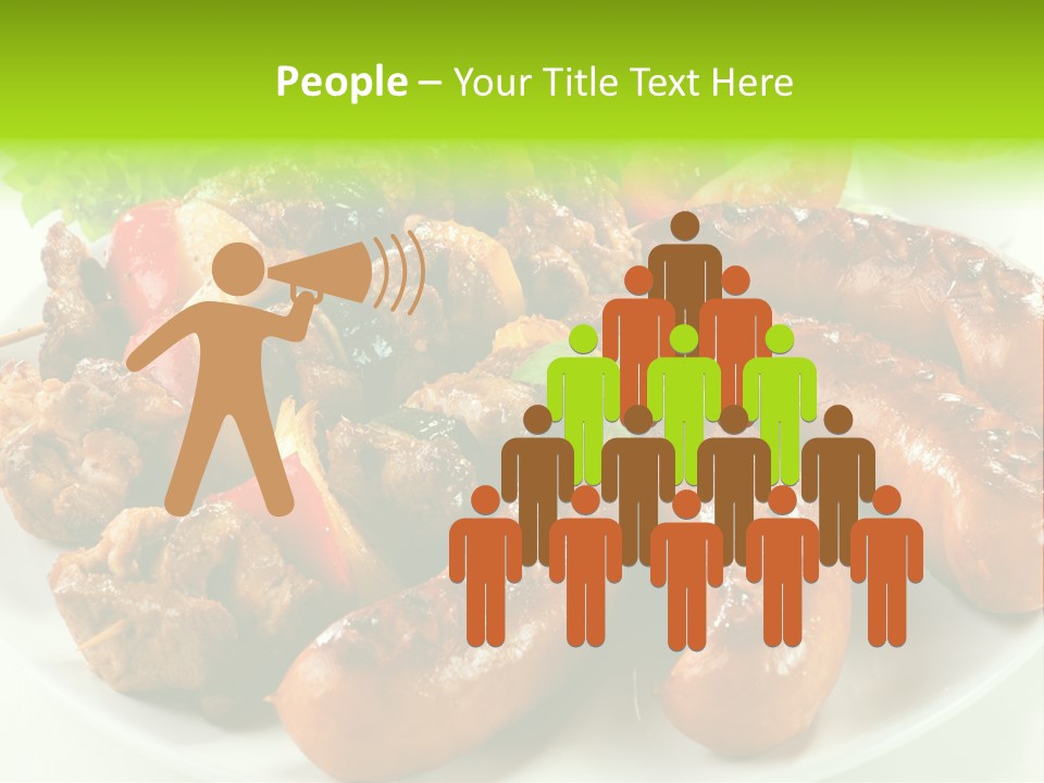 Bbq Fast Cucumber PowerPoint Template