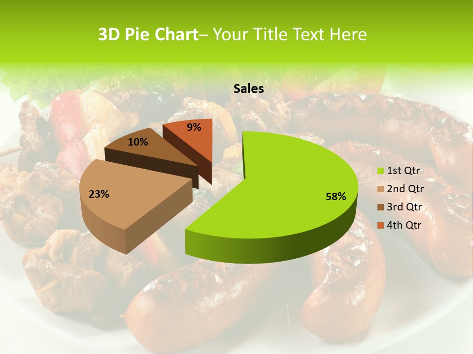 Bbq Fast Cucumber PowerPoint Template