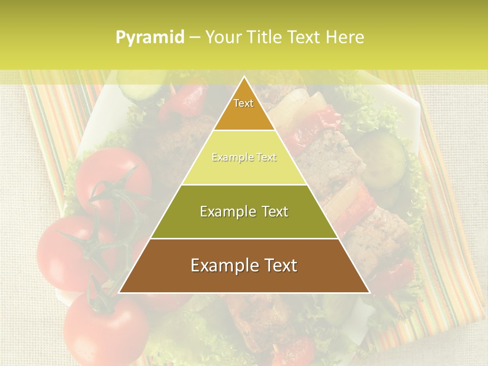 Cucumbers Shish Napkin PowerPoint Template