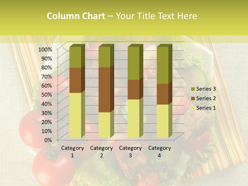 Cucumbers Shish Napkin PowerPoint Template