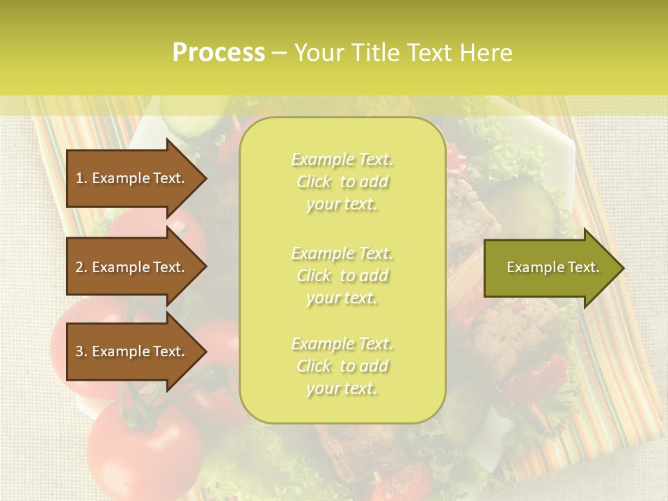 Cucumbers Shish Napkin PowerPoint Template