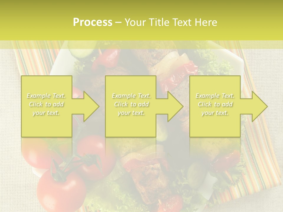Cucumbers Shish Napkin PowerPoint Template