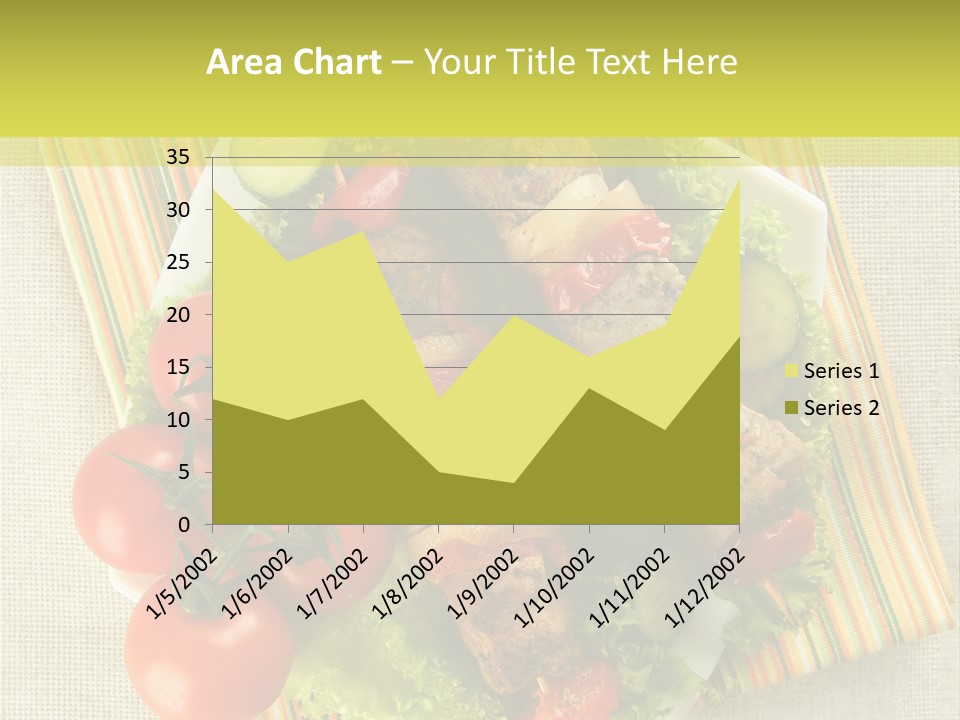 Cucumbers Shish Napkin PowerPoint Template
