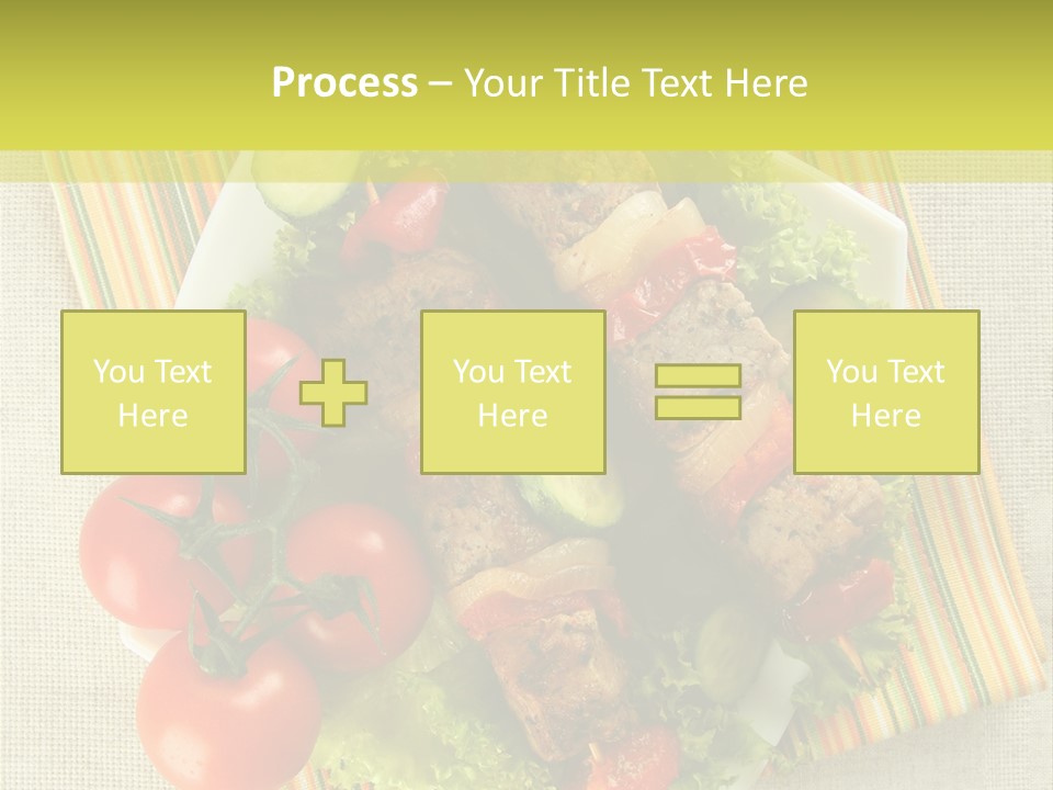 Cucumbers Shish Napkin PowerPoint Template