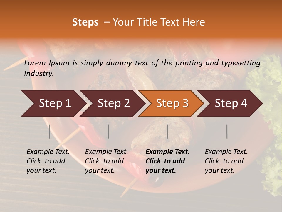 Tasty Skewers Pepper PowerPoint Template