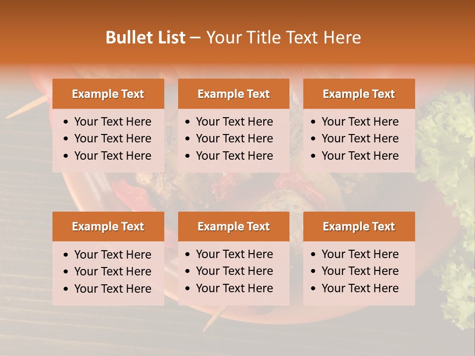 Tasty Skewers Pepper PowerPoint Template