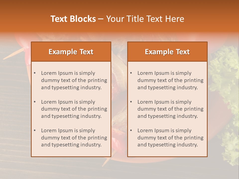 Tasty Skewers Pepper PowerPoint Template