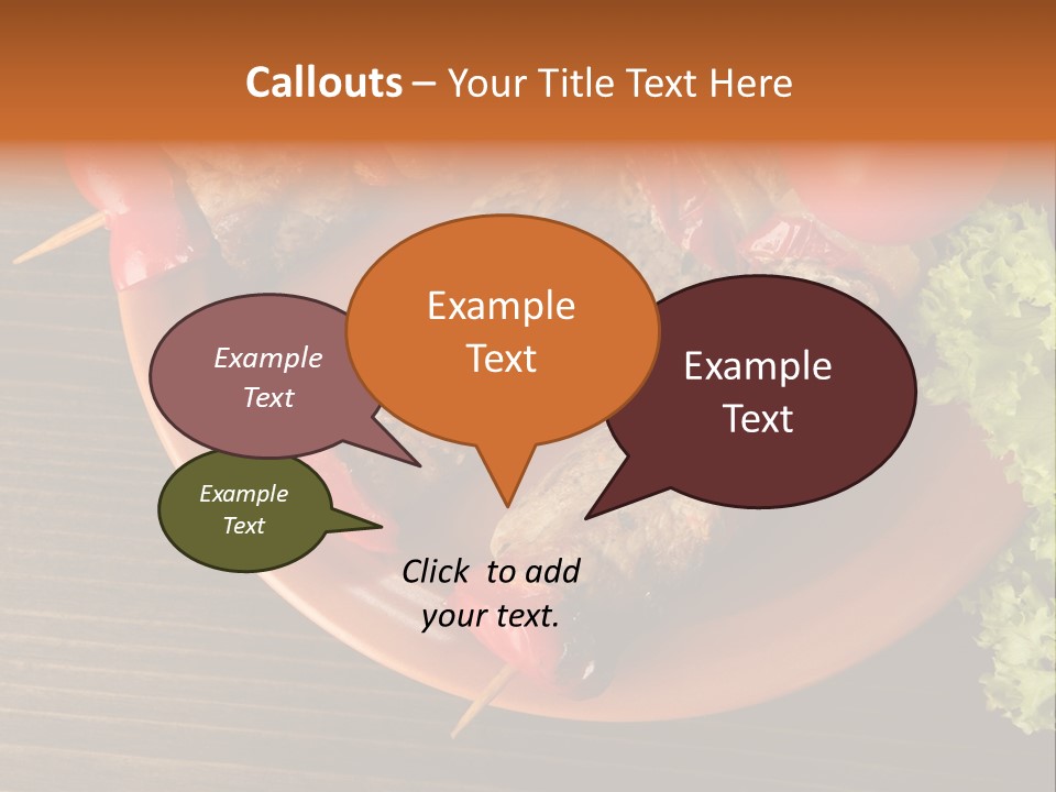 Tasty Skewers Pepper PowerPoint Template