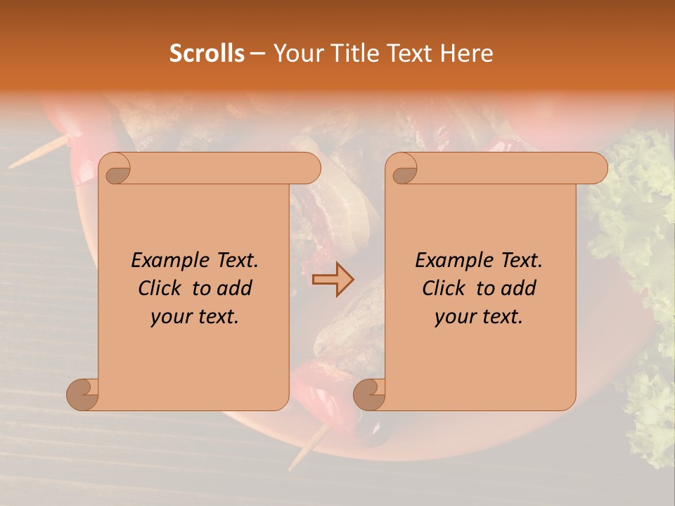 Tasty Skewers Pepper PowerPoint Template