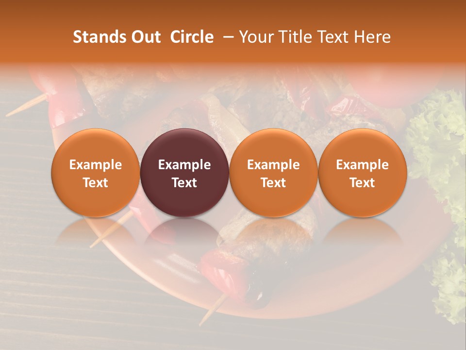 Tasty Skewers Pepper PowerPoint Template