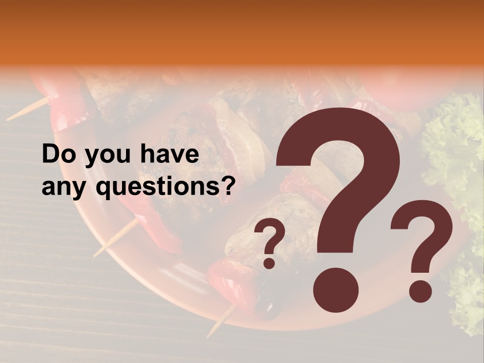 Tasty Skewers Pepper PowerPoint Template