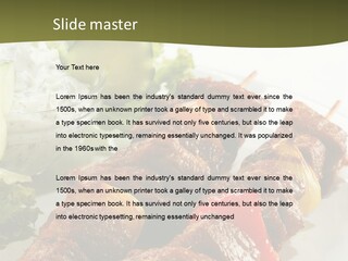 Dressing Tomato Tomatoes PowerPoint Template