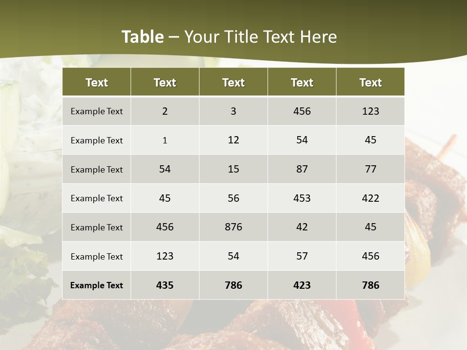 Dressing Tomato Tomatoes PowerPoint Template