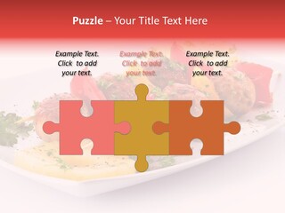 Shashlik Gyros Meatball PowerPoint Template