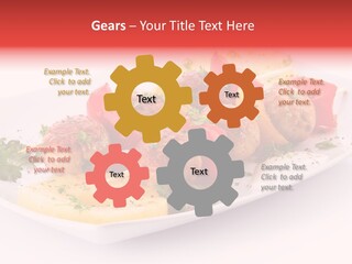 Shashlik Gyros Meatball PowerPoint Template