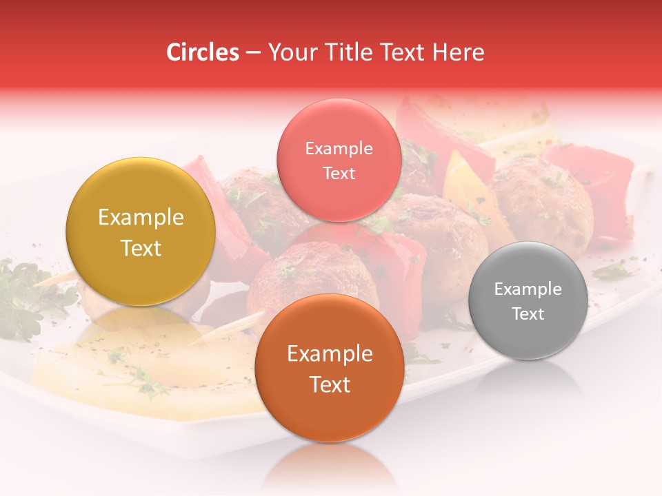 Shashlik Gyros Meatball PowerPoint Template