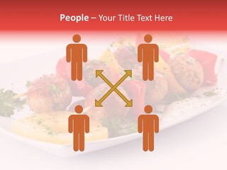 Shashlik Gyros Meatball PowerPoint Template