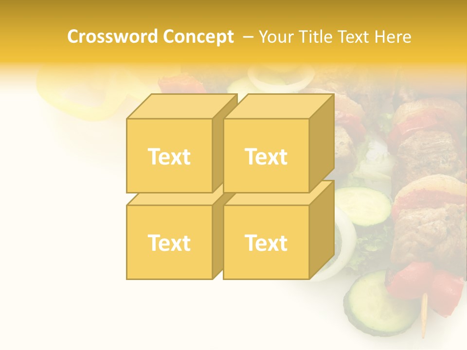 Vegetables Food Marinated PowerPoint Template