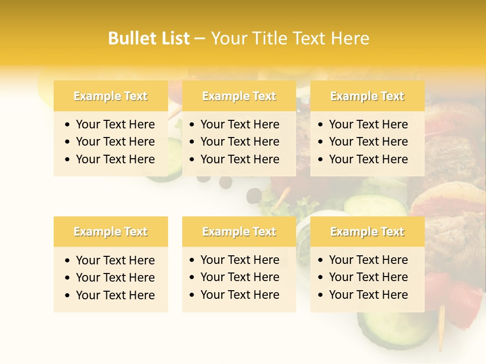 Vegetables Food Marinated PowerPoint Template