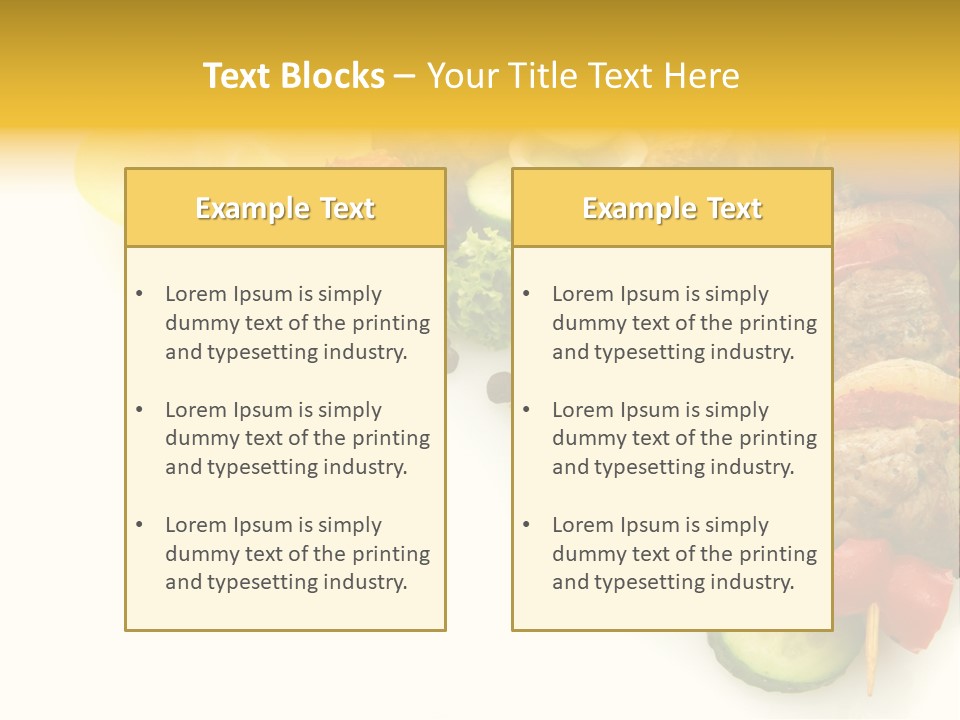 Vegetables Food Marinated PowerPoint Template