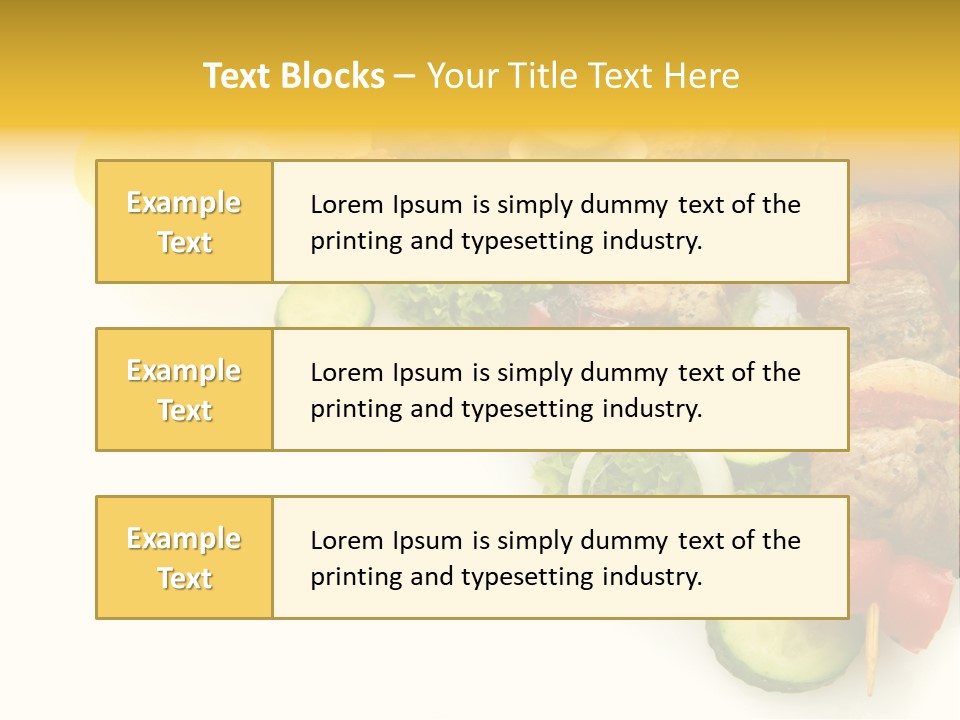 Vegetables Food Marinated PowerPoint Template