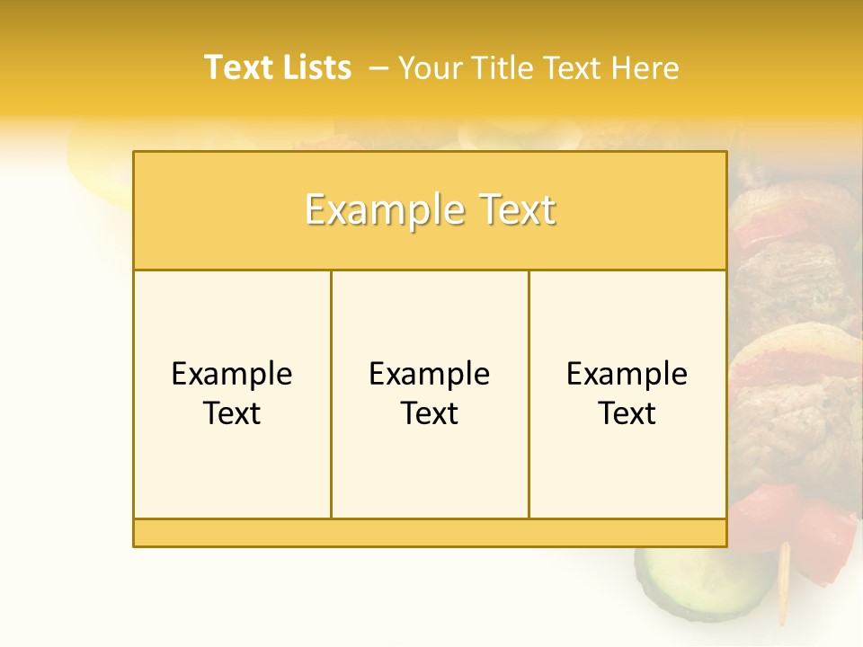 Vegetables Food Marinated PowerPoint Template