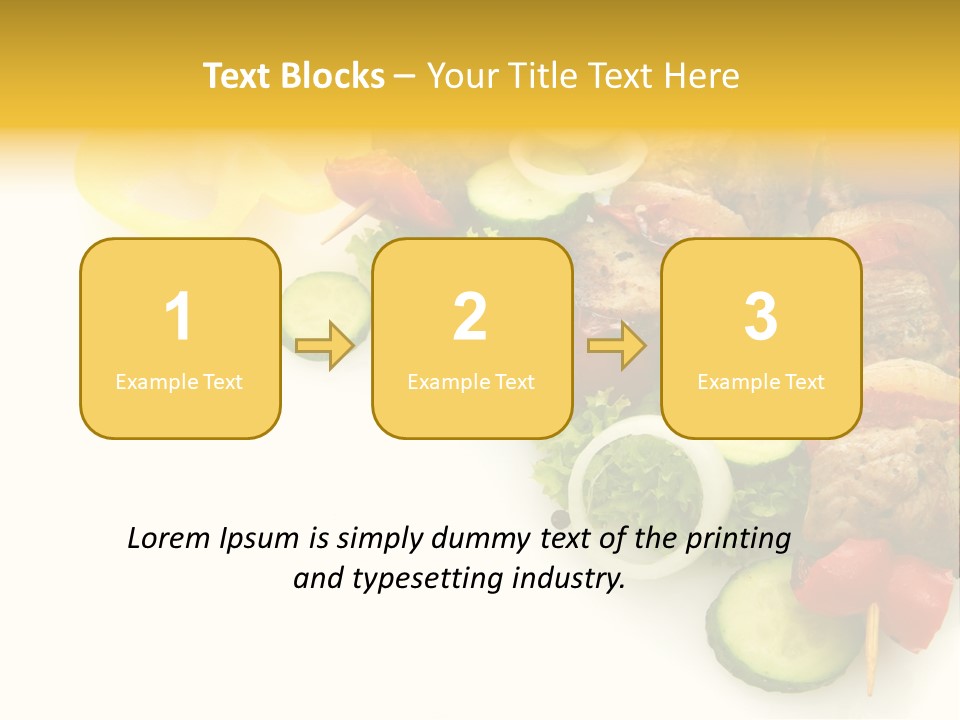 Vegetables Food Marinated PowerPoint Template