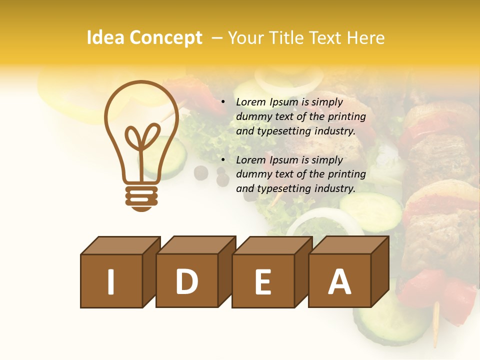 Vegetables Food Marinated PowerPoint Template