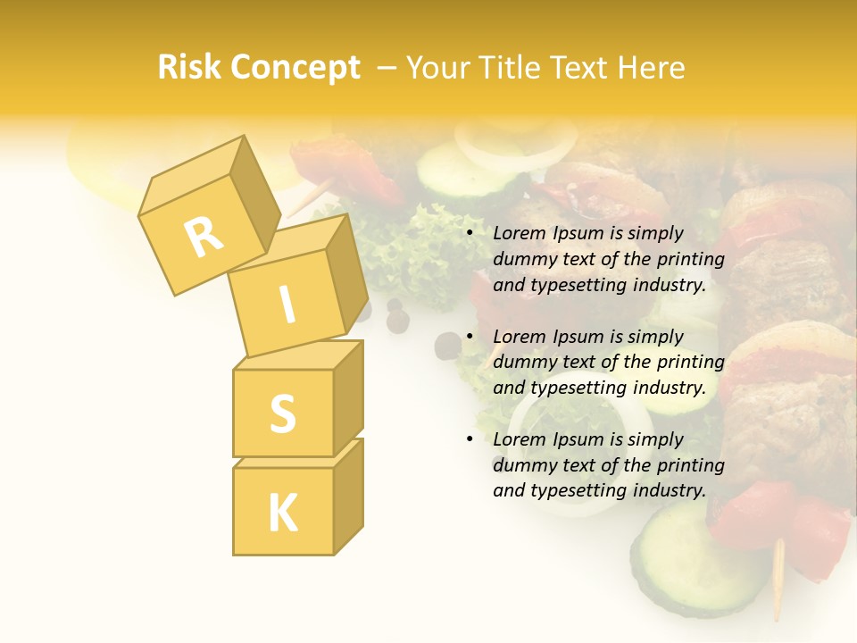 Vegetables Food Marinated PowerPoint Template