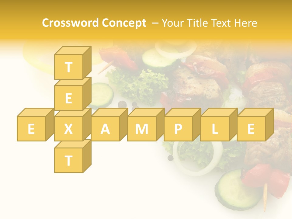 Vegetables Food Marinated PowerPoint Template