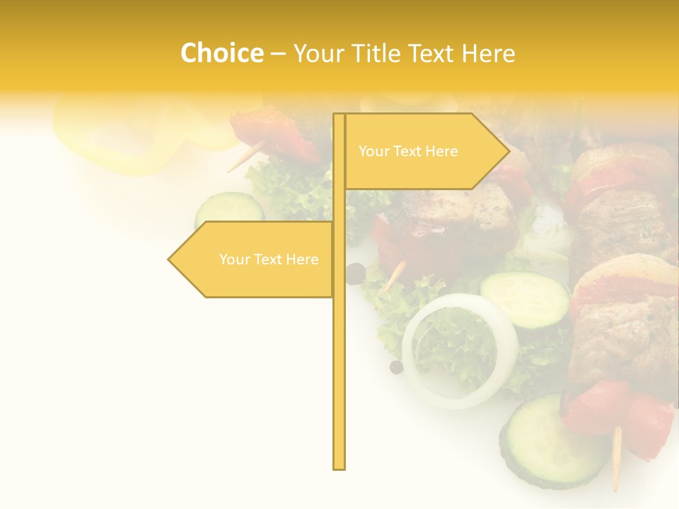 Vegetables Food Marinated PowerPoint Template