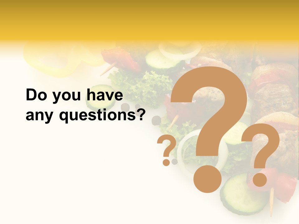 Vegetables Food Marinated PowerPoint Template