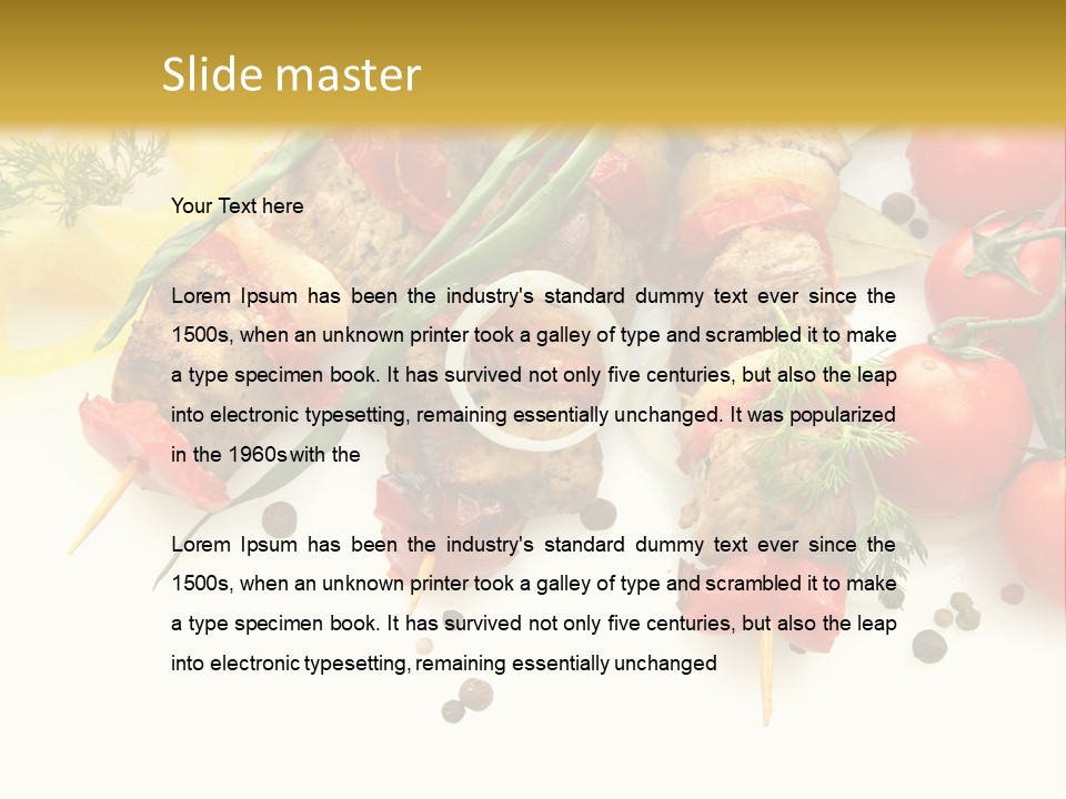 Meat Green Lunch PowerPoint Template