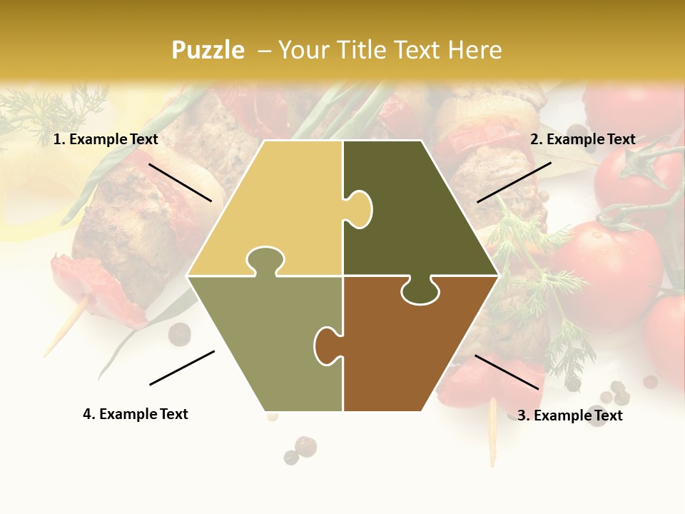 Meat Green Lunch PowerPoint Template