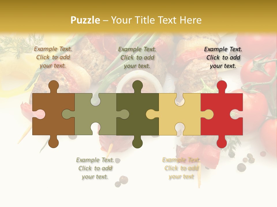 Meat Green Lunch PowerPoint Template