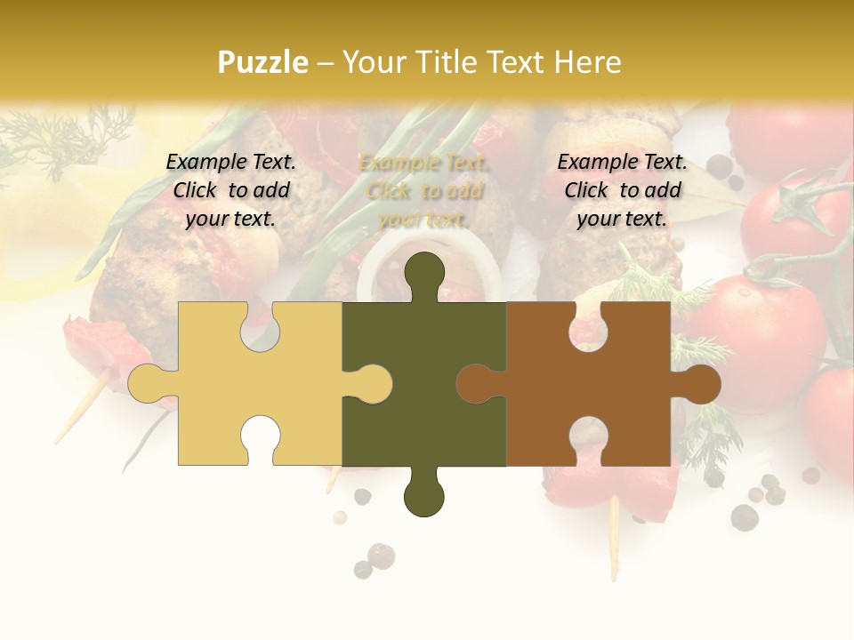 Meat Green Lunch PowerPoint Template