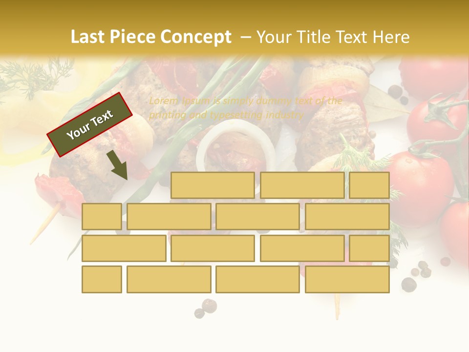 Meat Green Lunch PowerPoint Template