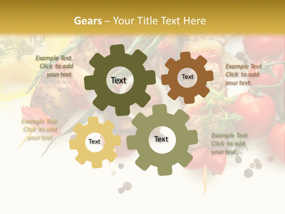 Meat Green Lunch PowerPoint Template