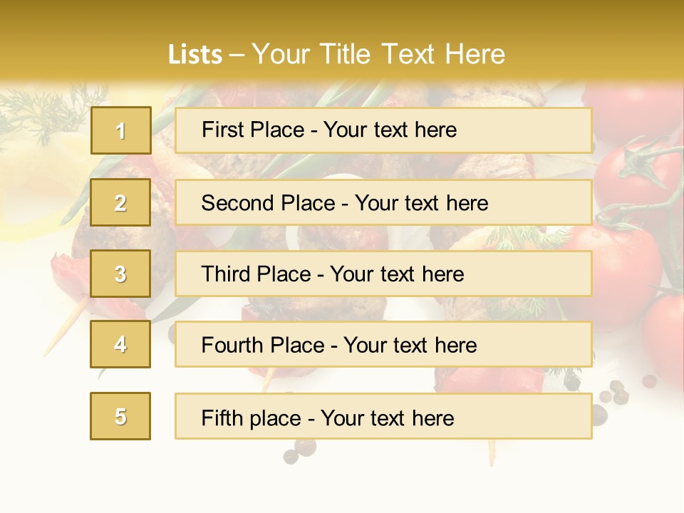 Meat Green Lunch PowerPoint Template