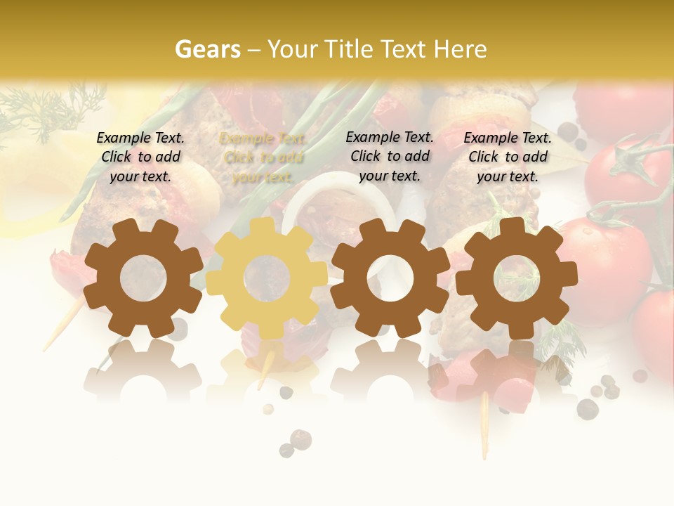 Meat Green Lunch PowerPoint Template