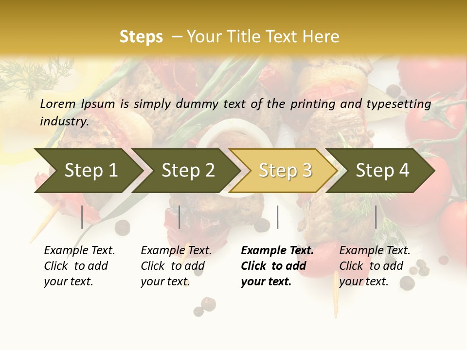 Meat Green Lunch PowerPoint Template