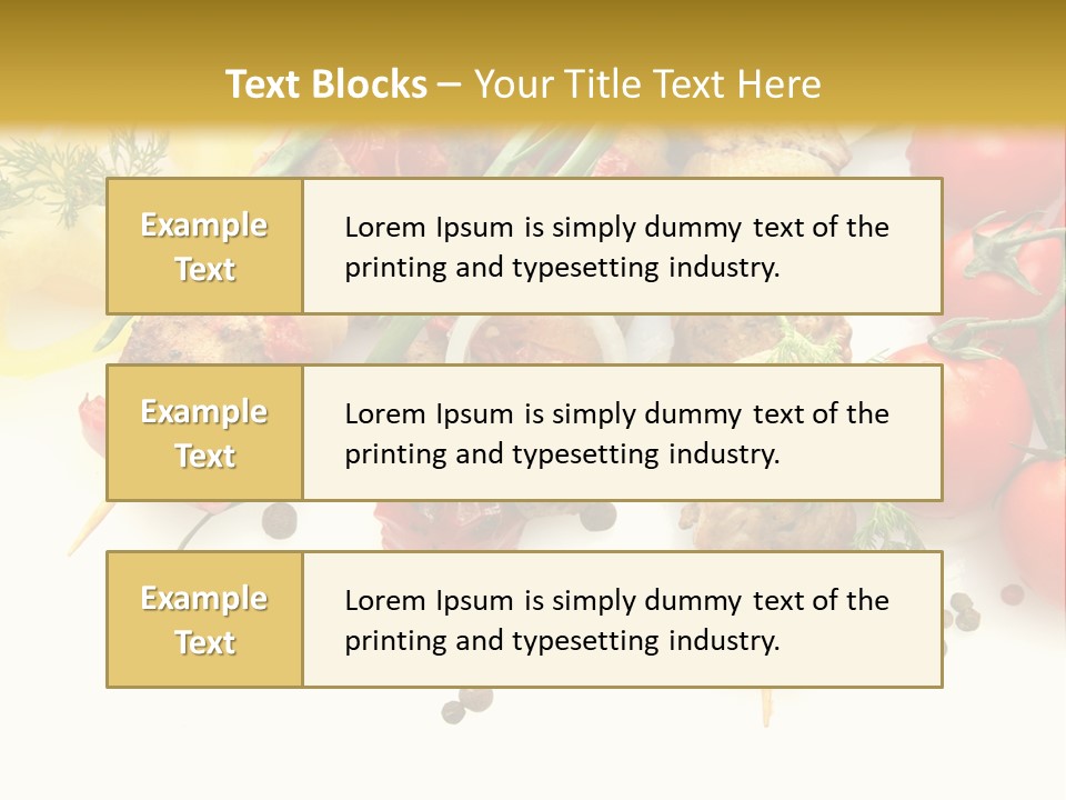 Meat Green Lunch PowerPoint Template