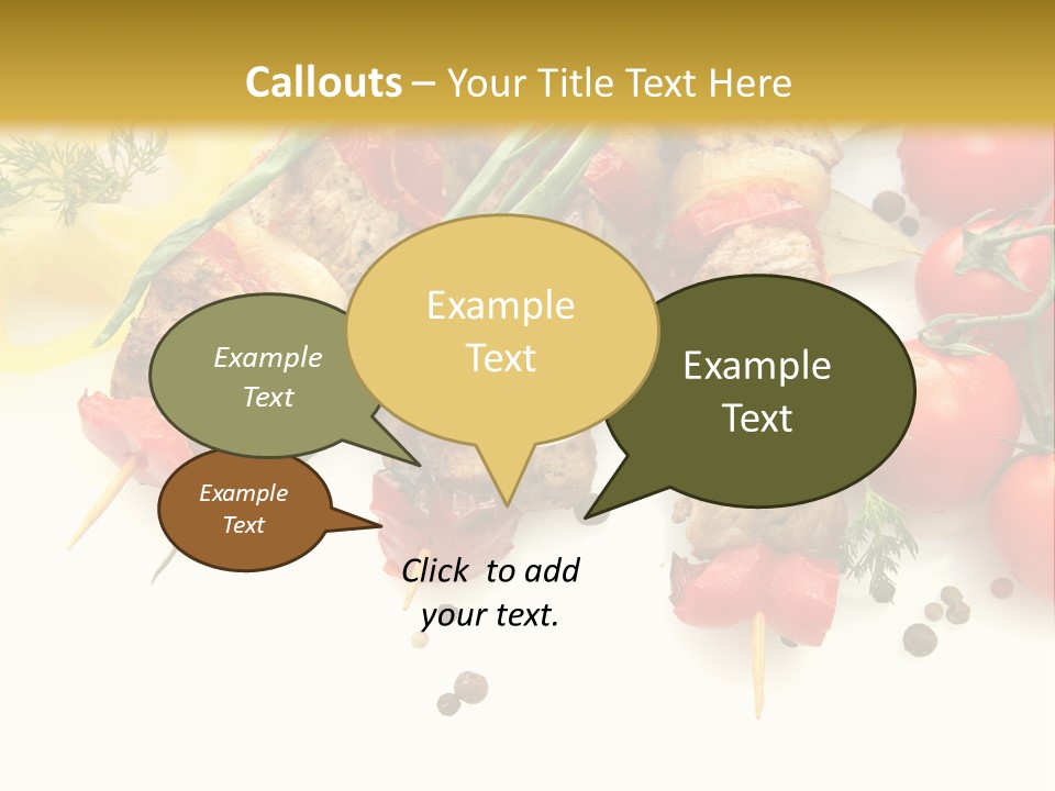 Meat Green Lunch PowerPoint Template