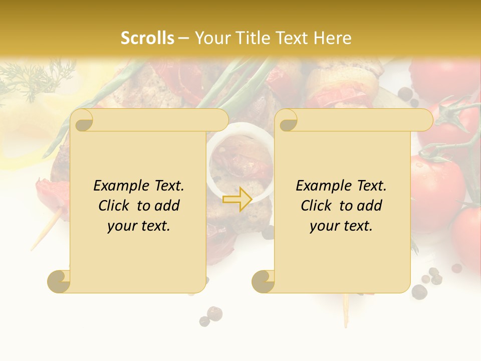 Meat Green Lunch PowerPoint Template