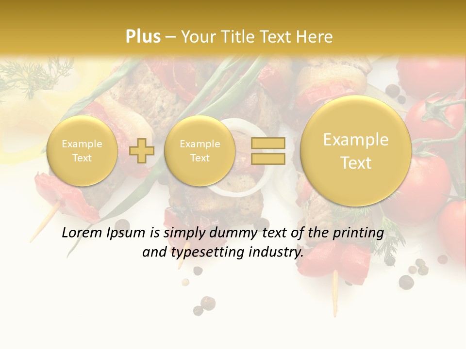 Meat Green Lunch PowerPoint Template