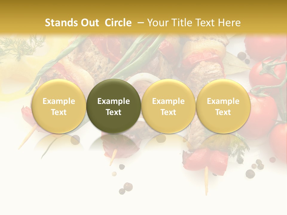 Meat Green Lunch PowerPoint Template